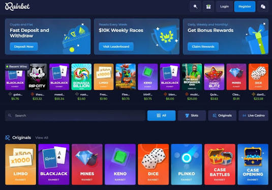Recension av Rainbet-spelinstitut för kryptospelare